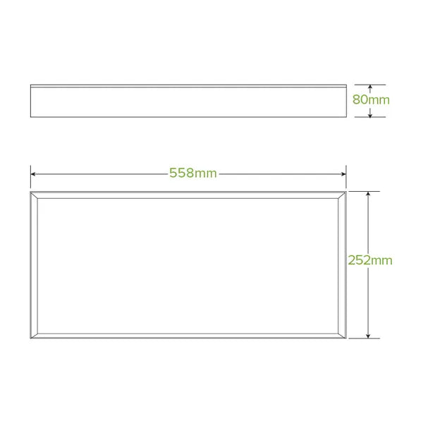 Large BioBoard Catering Tray Base - Cafe Supply