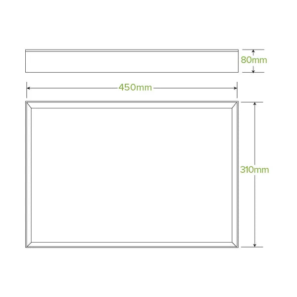 Extra Large BioBoard Catering Tray Base - Cafe Supply