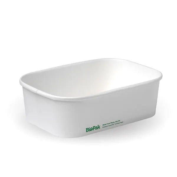 650ml White BioBoard Takeaway Base - Cafe Supply
