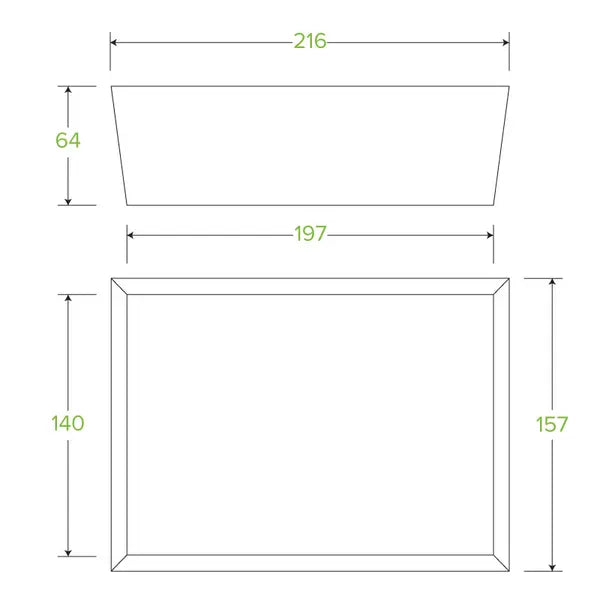 Large BioBoard Lunch Box - Cafe Supply
