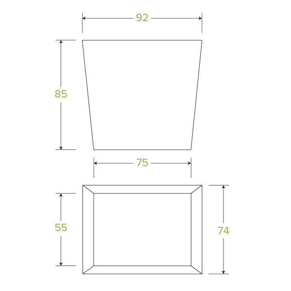 480ml / 16oz BioBoard Noodle Box - Cafe Supply