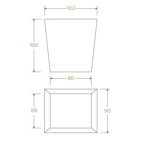 780ml / 26oz BioBoard Noodle Box - Cafe Supply
