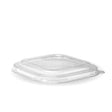 750ml-1,400ml Clear RPET Square Takeaway Lid - Cafe Supply