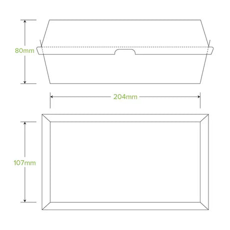 Large Snack BioBoard Box - Cafe Supply