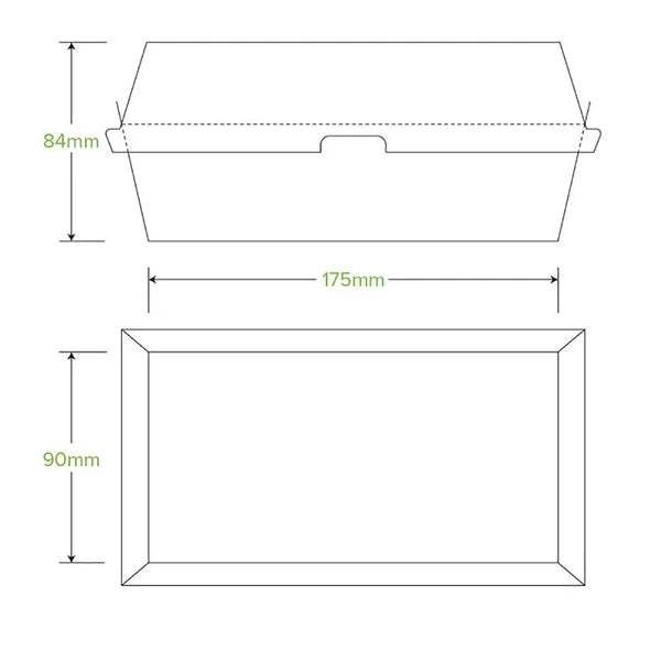 Regular Snack BioBoard Box - Cafe Supply