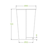 350ml / 12oz (80mm) Art Series Single Wall BioCup - Cafe Supply