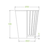 390ml / 12oz (90mm) White Double Wall BioCup - Cafe Supply
