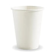 390ml / 12oz (90mm) White PHA Single Wall BioCup - Cafe Supply