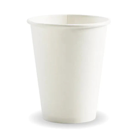 390ml / 12oz (90mm) White PHA Single Wall BioCup - Cafe Supply