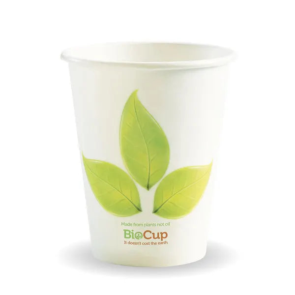 280ml / 8oz (80mm) Leaf Single Wall BioCup - Cafe Supply