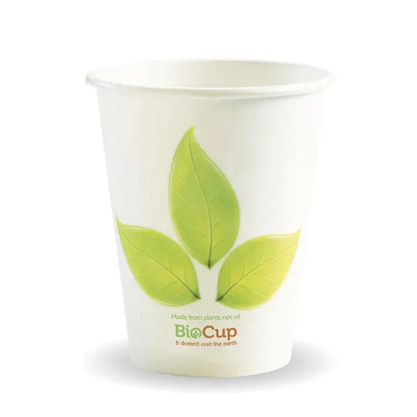 280ml / 8oz (80mm) Leaf Single Wall BioCup - Cafe Supply