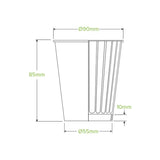 295ml / 8oz (90mm) White Double Wall BioCup - Cafe Supply