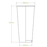 700ml / 24oz (90mm) Green Cold Paper BioCup - Cafe Supply