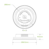 80mm Small Natural Plant Fibre BioCup Lid