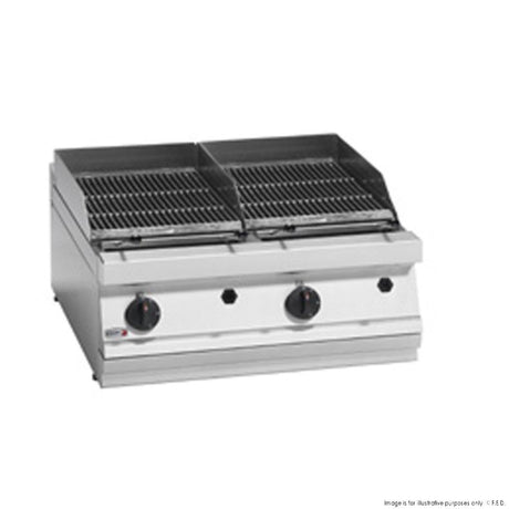 Fagor 700 series - LPG charcoal 2 grid grill BG7-10LPG - Cafe Supply