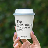 390ml / 12oz (90mm) White PHA Single Wall BioCup - Cafe Supply