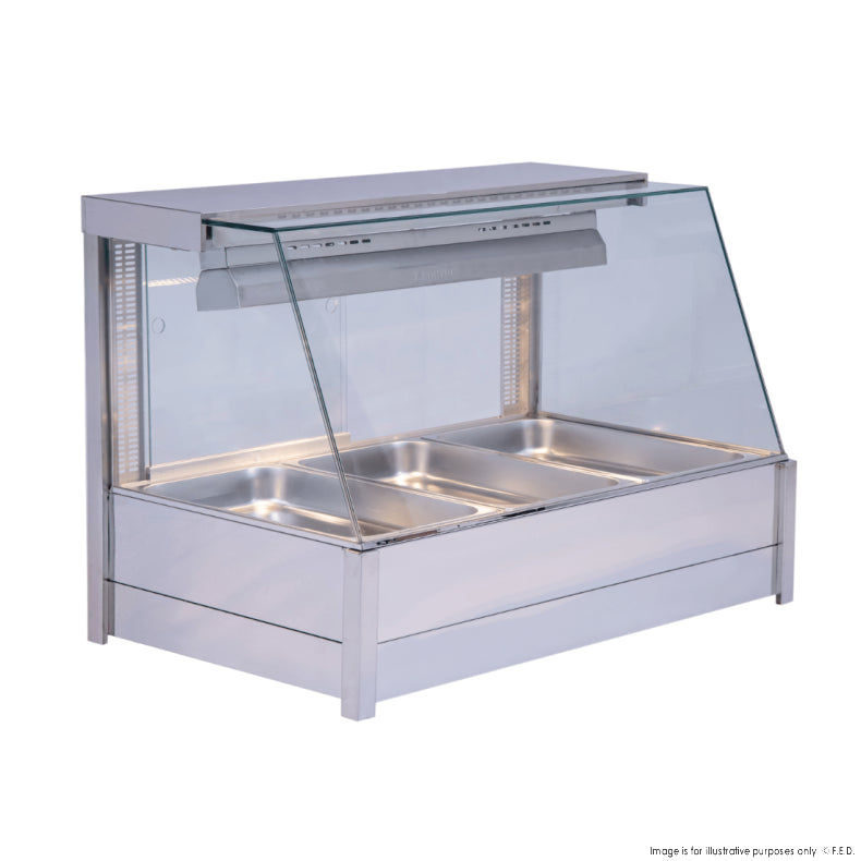Bonvue Angled Countertop Wet and Dry Bain Marie