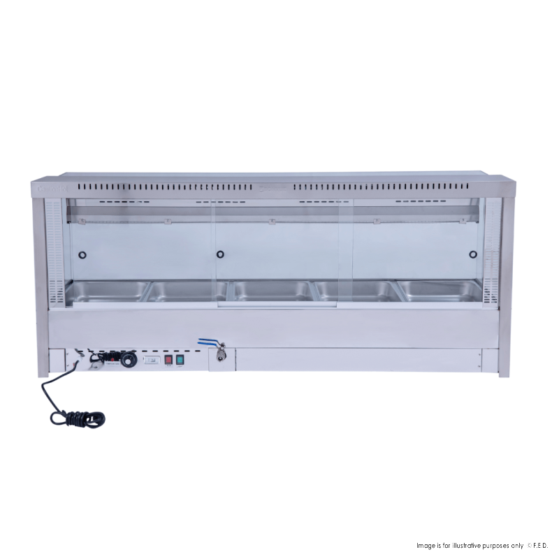 Bonvue Square Countertop Wet and Dry Bain Marie - Cafe Supply