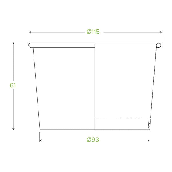 430ml / 12oz White BioBowl - Cafe Supply