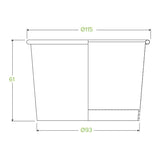 430ml / 12oz White BioBowl - Cafe Supply