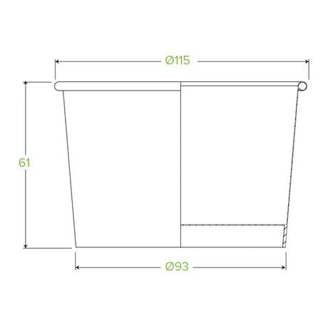 430ml / 12oz White BioBowl - Cafe Supply