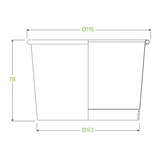550ml / 16oz White BioBowl - Cafe Supply