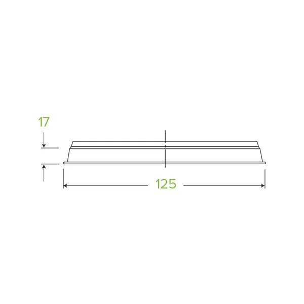 240-960ml Clear BioBowl Lid - Cafe Supply