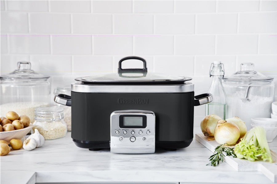 GreenPan Slow Cooker 6L  - Black - Cafe Supply