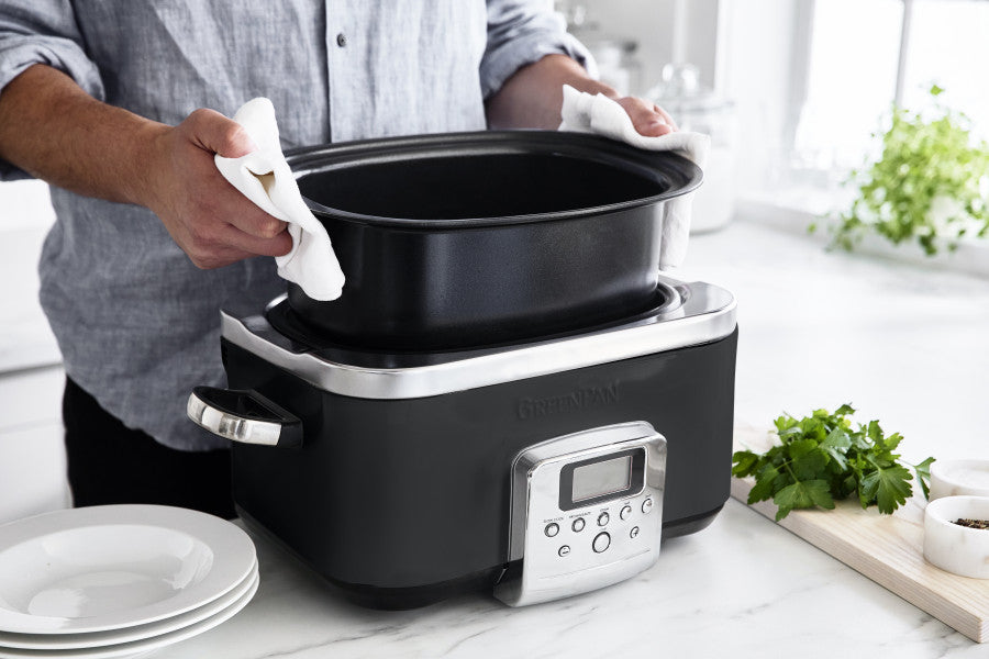 GreenPan Slow Cooker 6L  - Black - Cafe Supply