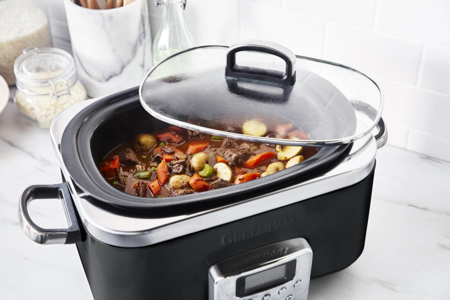 GreenPan Slow Cooker 6L  - Black - Cafe Supply
