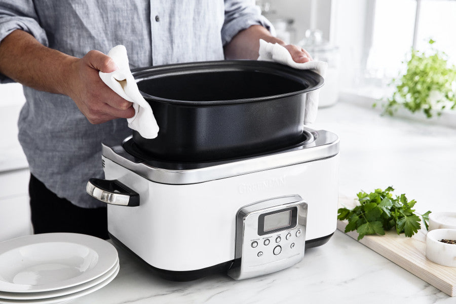 GreenPan Slow Cooker 6L  - Cloud Cream - Cafe Supply