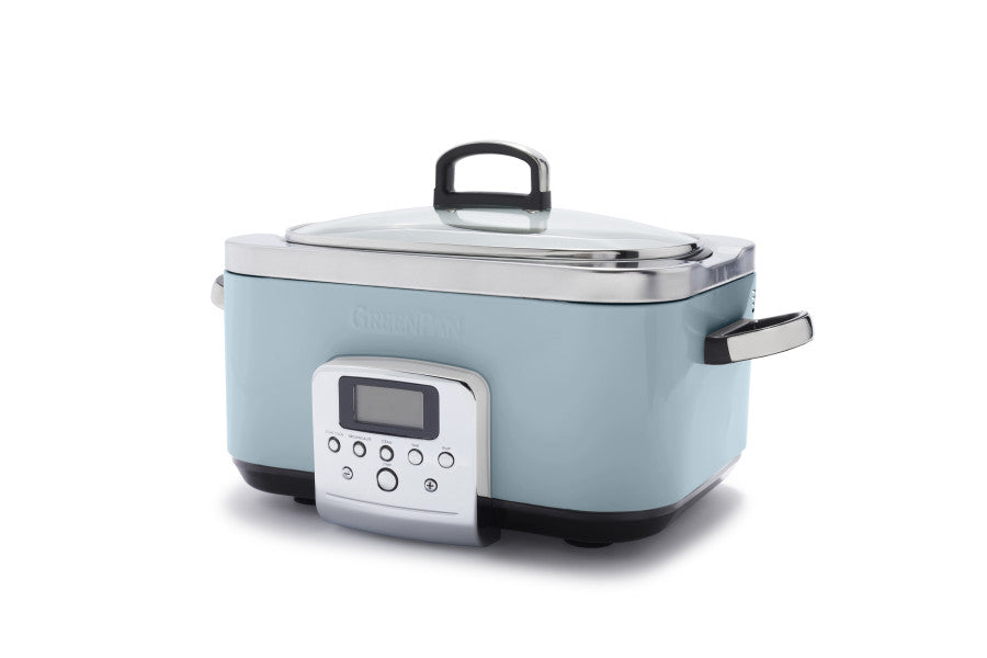 GreenPan Slow Cooker 6L  - Blue Haze - Cafe Supply