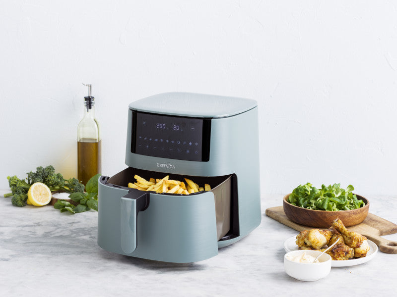 GreenPan GreenPan Bistro Airfryer 1 basket 7.2L- 
Smokey Blue - Cafe Supply
