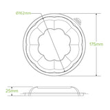 840 & 1,080ml / 24 & 32oz Clear Salad BioBowl Lid - Cafe Supply