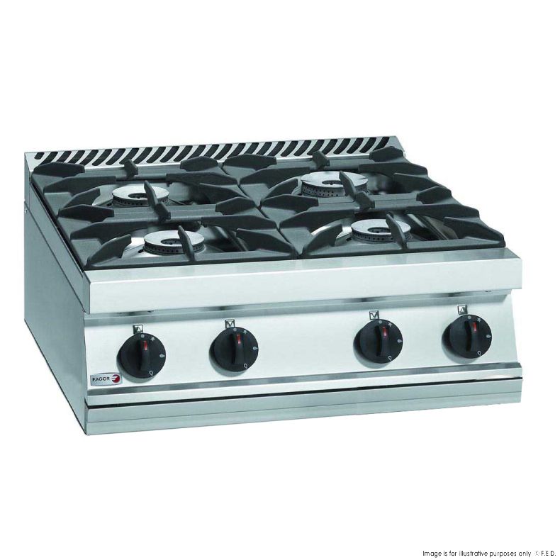 Fagor 700 series natural gas 4 burner SS boiling top CG7-40H - Cafe Supply