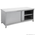 STHT6-1500-H Kitchen Tidy Pass-Thru Workbench Cabinet 1500mm - Cafe Supply