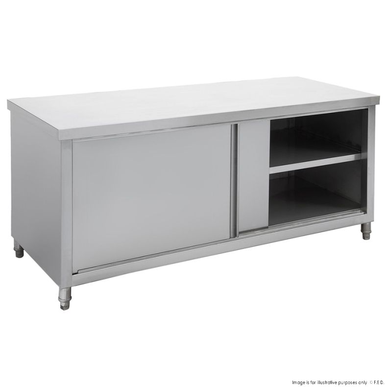 STHT6-1500-H Kitchen Tidy Pass-Thru Workbench Cabinet 1500mm - Cafe Supply