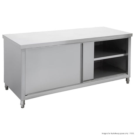 STHT6-1500-H Kitchen Tidy Pass-Thru Workbench Cabinet 1500mm - Cafe Supply