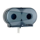 Pacific Hygiene Double Jumbo Toilet Roll Dispenser - Black - Cafe Supply