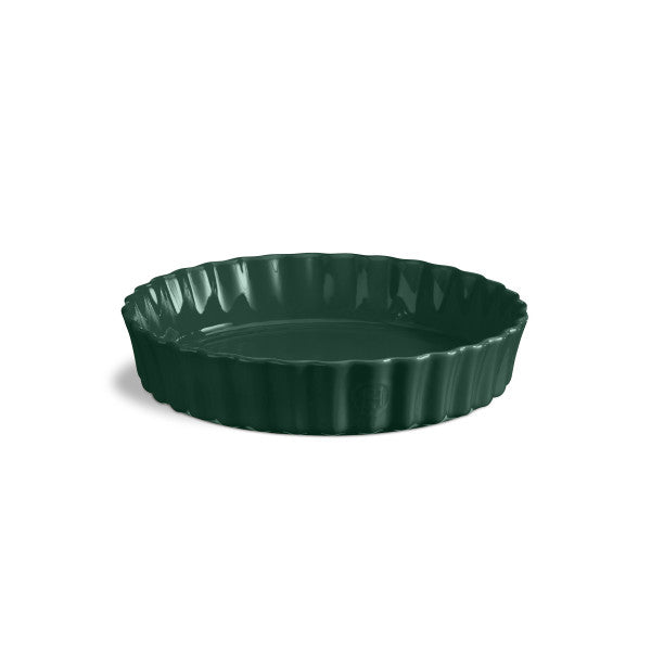 Emile Henry Deep Flan Dish 24 cm - Cedar - Cafe Supply