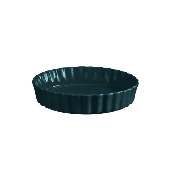 Emile Henry Deep Flan Dish 24 cm - Blue Ocean - Cafe Supply
