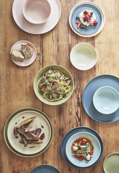 Emile Henry Deep Plate 20cm - Blue Flame/Ivory - Cafe Supply