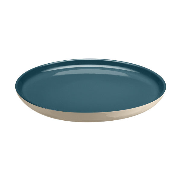 Emile Henry XL Plate 28cm - Blue Flame/Ivory - Cafe Supply