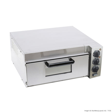 BakerMax Compact Countertop Electric Pizza Oven – Single or Double Deck - Cafe Supply