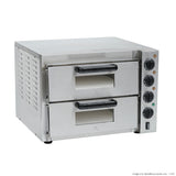 BakerMax Compact Countertop Electric Pizza Oven – Single or Double Deck - Cafe Supply
