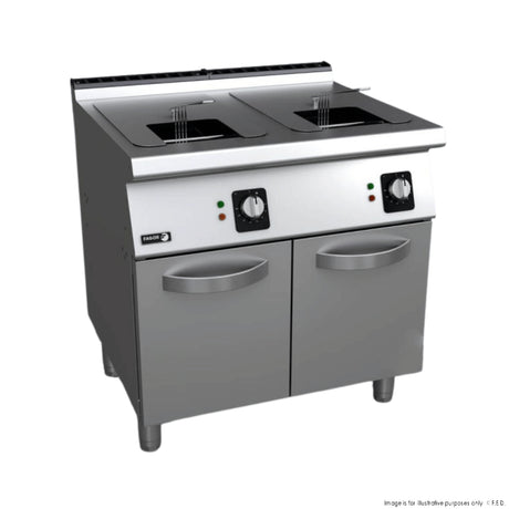 Fryer with 2x15L Tank and 2 Baskets – F-G7215 - Cafe Supply