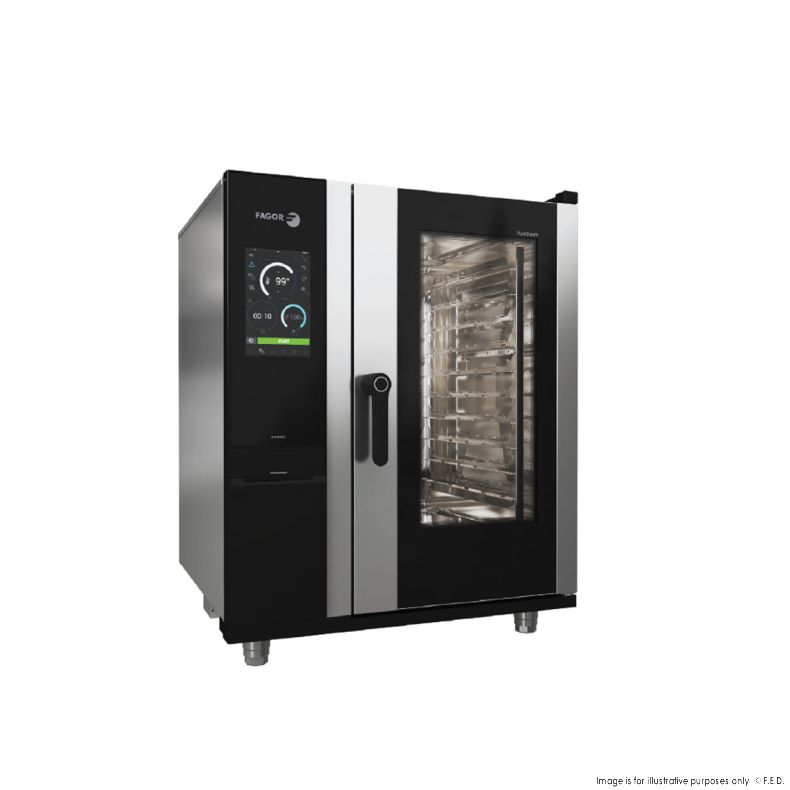 Fagor Ikore 10 Tray Advanced Boiler Gas Combi Oven APW-101GRLWS - Cafe Supply