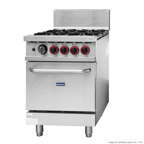 Gasmax 4 Burner With Oven Flame Failure GBS4TS - Cafe Supply