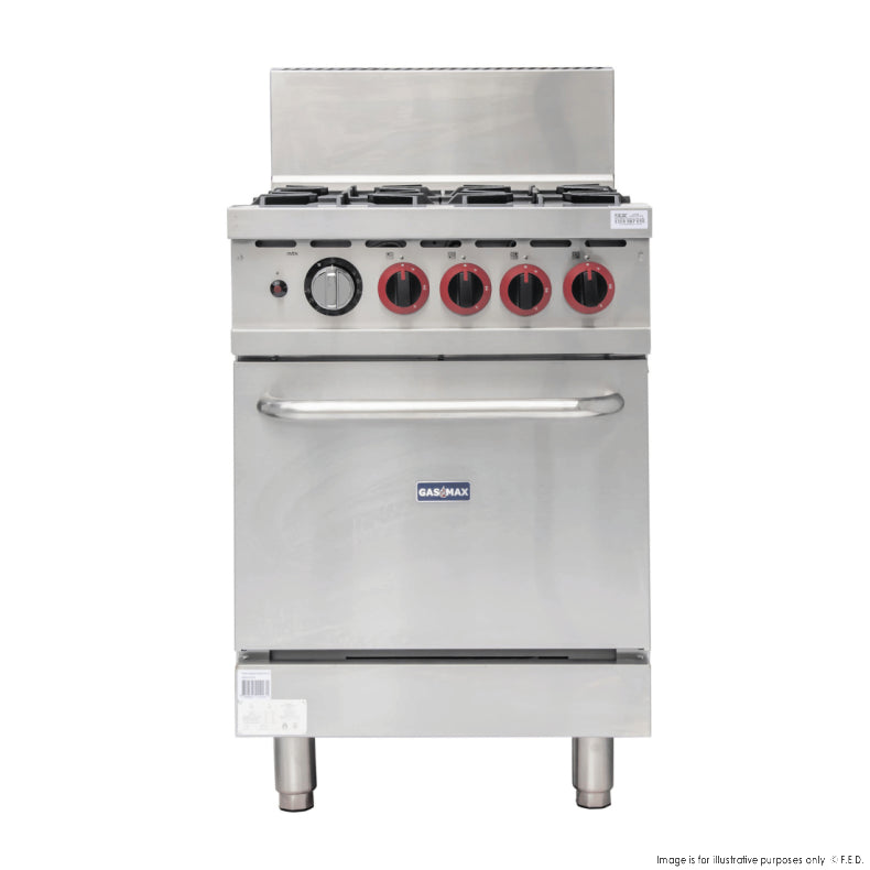 Gasmax 4 Burner With Oven Flame Failure GBS4TS - Cafe Supply
