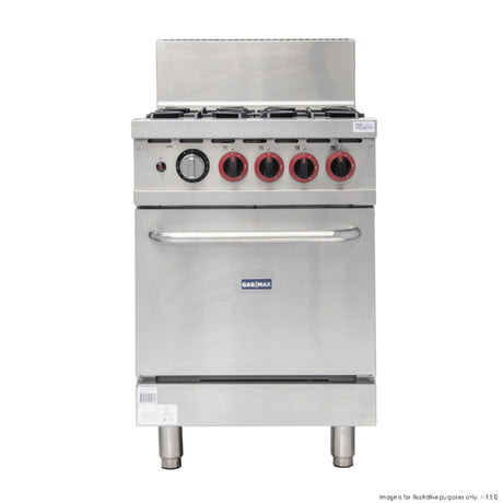 Gasmax 4 Burner With Oven Flame Failure GBS4TS - Cafe Supply